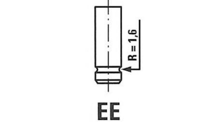 Supapa admisie Fiat DUCATO platou / sasiu (280) 1982-1990 #2 007VE30744000