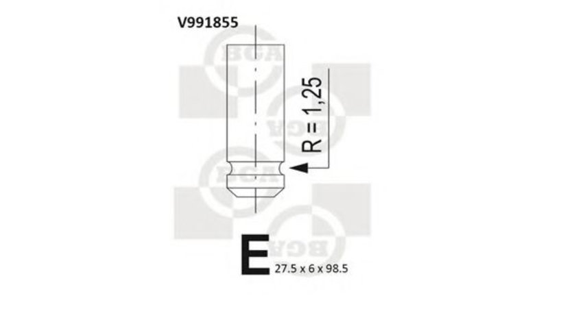 Supapa admisie HONDA CIVIC VII Hatchback (EU, EP, EV) (1999 - 2006) BGA V991855 piesa NOUA