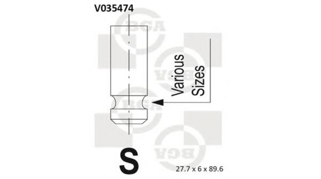 Supapa admisie LAND ROVER FREELANDER (LN) (1998 - 2006) BGA V035474 piesa NOUA