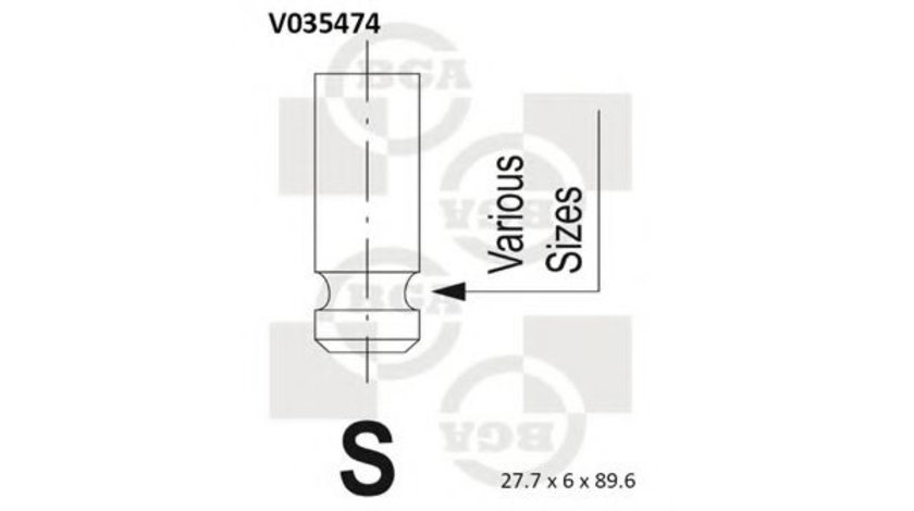 Supapa admisie LAND ROVER FREELANDER (LN) (1998 - 2006) BGA V035474 piesa NOUA