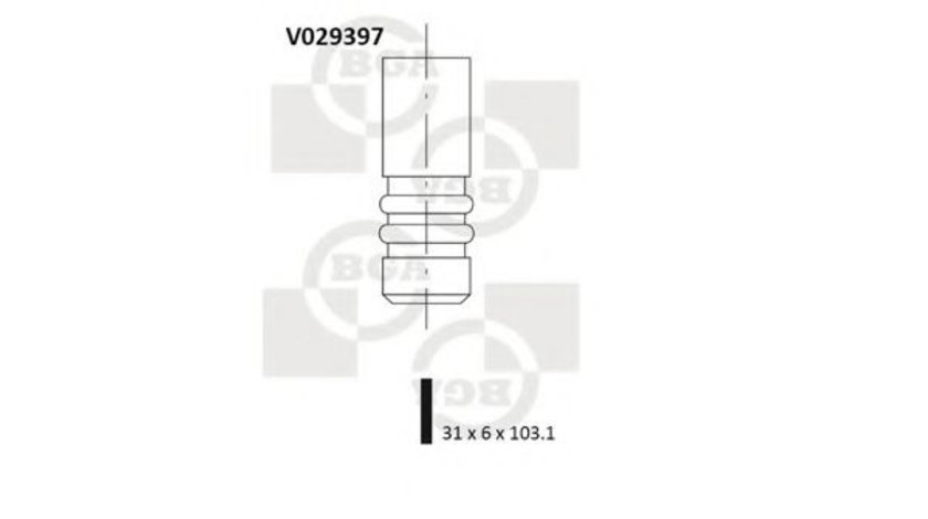 Supapa admisie OPEL ASTRA F Combi (51, 52) (1991 - 1998) BGA V029397 piesa NOUA