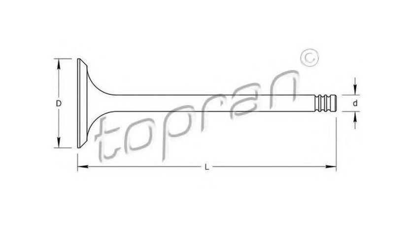 Supapa admisie Opel Astra G (1999-2009)[T98,F70] #2 0641045