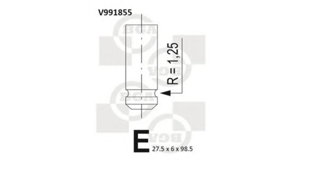 Supapa admisie OPEL ASTRA G Limuzina (F69) (1998 - 2009) BGA V991855 piesa NOUA