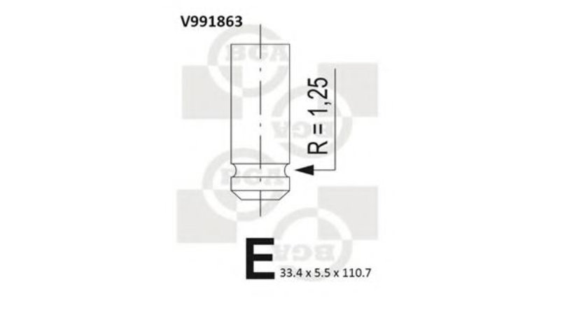 Supapa admisie RENAULT ESPACE IV (JK0/1) (2002 - 2015) BGA V991863 piesa NOUA