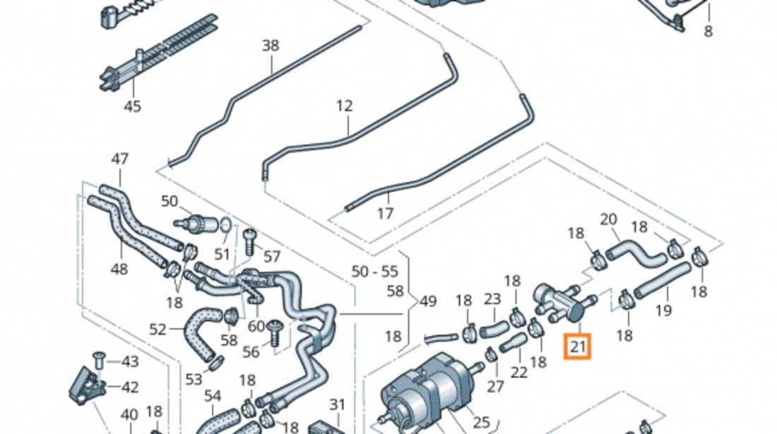 Supapa Combustibil Oe Audi A4 B8 2007-2015 8T0127247C