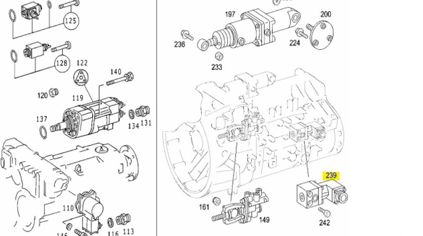 Supapa comutator cutie transfer Mercedes Atego FEBI 002 260 20 57
