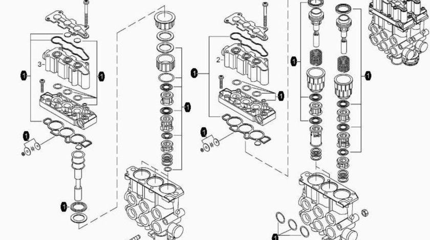 Supapa ECAS Man TGA,Daf XF,Mercedes Actros WABCO 81259026147