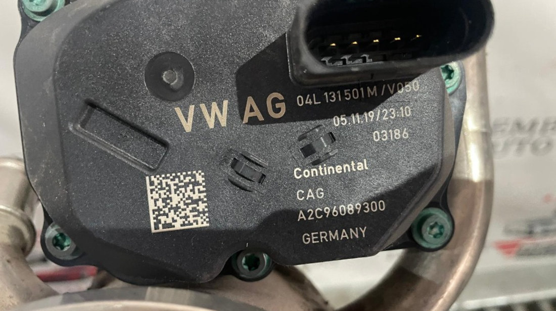 Supapa EGR cu Racitor de Gaze VW Golf VII Van (5G1) 1.6 TDi BlueMotion 110cp cod: 04L131501M -04L131512BR