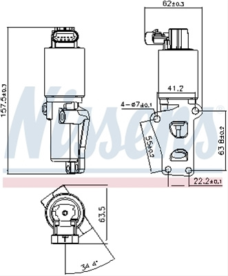 Supapa Egr Noua Nissens Opel 98170