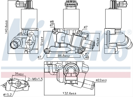 Supapa Egr Noua Nissens Opel 98195