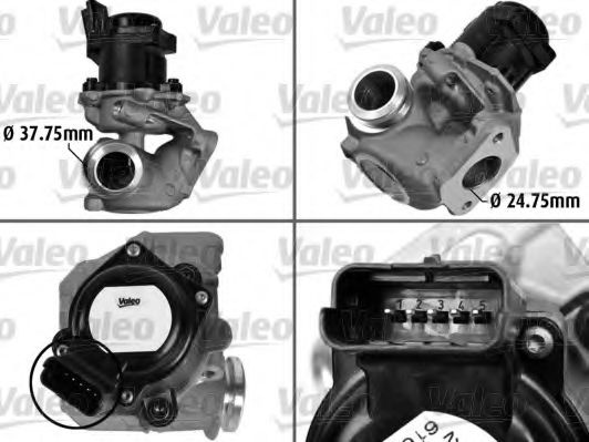 Supapa EGR PEUGEOT 207 (WA, WC) (2006 - 2016) VALEO 700413 piesa NOUA