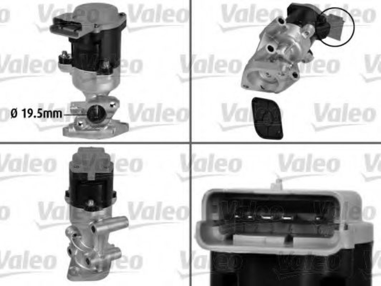 Supapa EGR PEUGEOT 407 SW (6E) (2004 - 2016) VALEO 700411 piesa NOUA