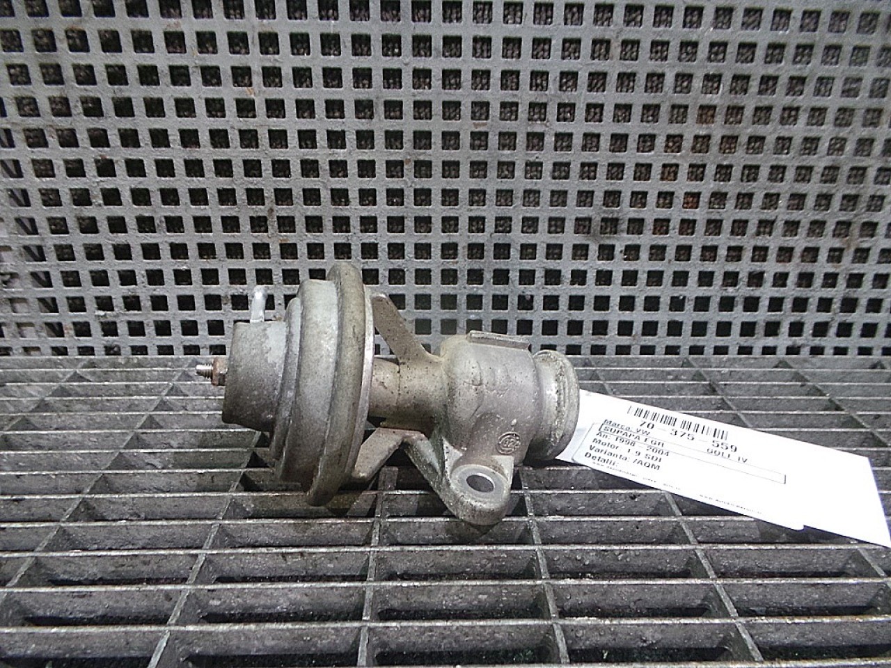 SUPAPA EGR VW GOLF IV 1.9 SDI - (1998 2004)