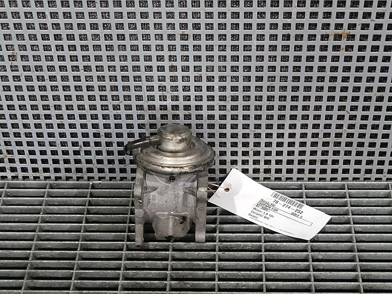 SUPAPA EGR VW GOLF V 1.9 TDI - (2004 2008)