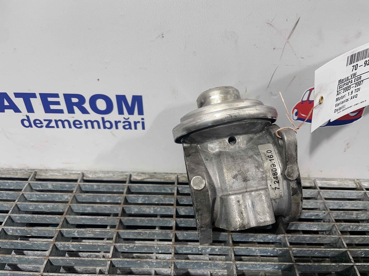 SUPAPA EGR VW TOURAN 1.9 TDI - (2003 2007)