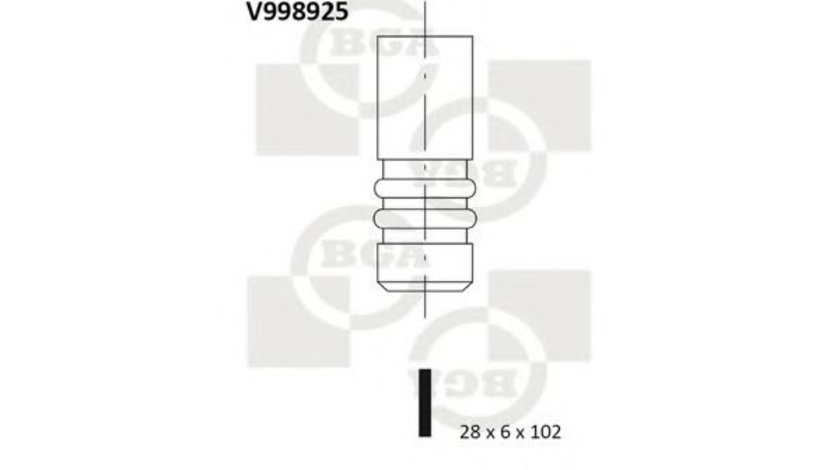 Supapa evacuare AUDI A4 (8K2, B8) (2007 - 2015) BGA V998925 piesa NOUA