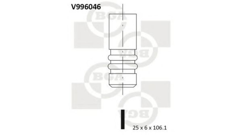 Supapa evacuare CITROEN BERLINGO (MF) (1996 - 2016) BGA V996046 piesa NOUA