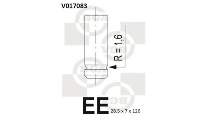 Supapa evacuare FIAT CROMA (154) (1985 - 1996) BGA V017083 piesa NOUA