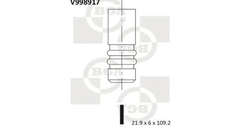 Supapa evacuare FIAT PUNTO EVO (199) (2008 - 2016) BGA V998917 piesa NOUA