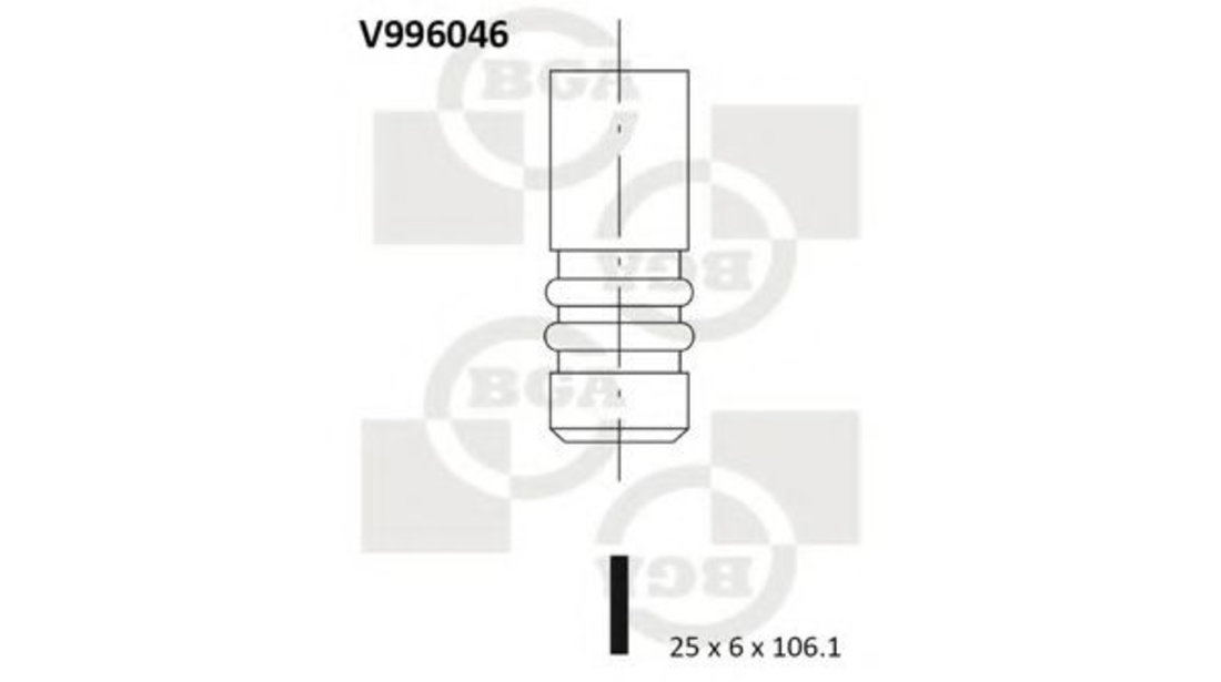 Supapa evacuare FORD FOCUS C-MAX (2003 - 2007) BGA V996046 piesa NOUA