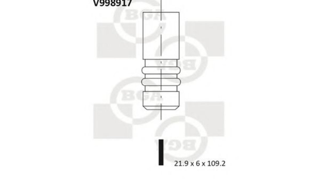 Supapa evacuare FORD KA (RU8) (2008 - 2016) BGA V998917 piesa NOUA