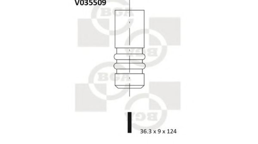 Supapa evacuare FORD TRANSIT bus (E) (1994 - 2000) BGA V035509 piesa NOUA