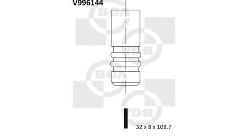 Supapa evacuare FORD TRANSIT CONNECT (P65, P70, P80) (2002 - 2016) BGA V996144 piesa NOUA