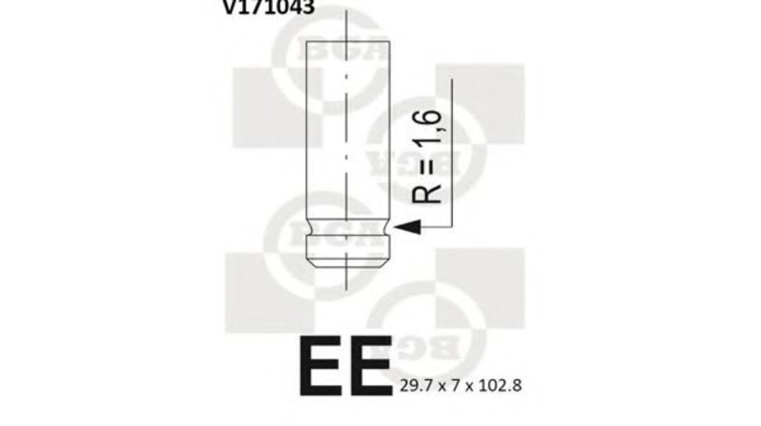 Supapa evacuare LANCIA LYBRA (839AX) (1999 - 2005) BGA V171043 piesa NOUA