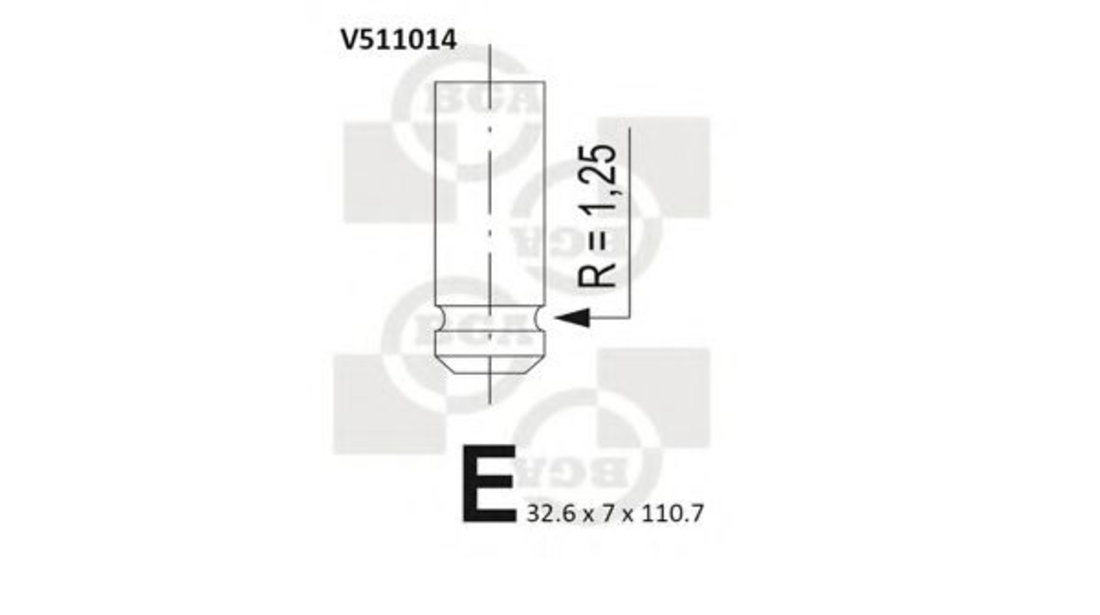 Supapa evacuare MITSUBISHI CARISMA limuzina (DA) (1996 - 2006) BGA V511014 piesa NOUA