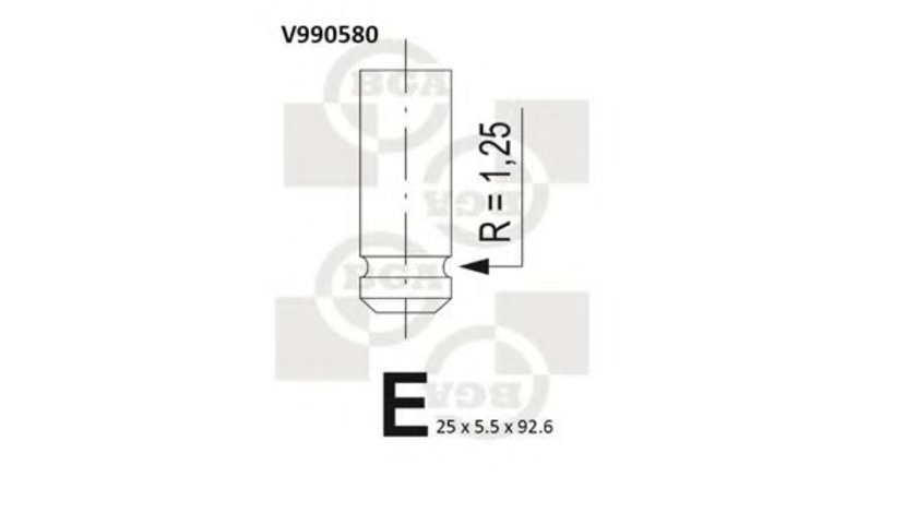 Supapa evacuare NISSAN ALMERA II Hatchback (N16) (2000 - 2016) BGA V990580 piesa NOUA