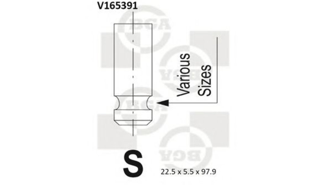 Supapa evacuare NISSAN MICRA III (K12) (2003 - 2010) BGA V165391 piesa NOUA