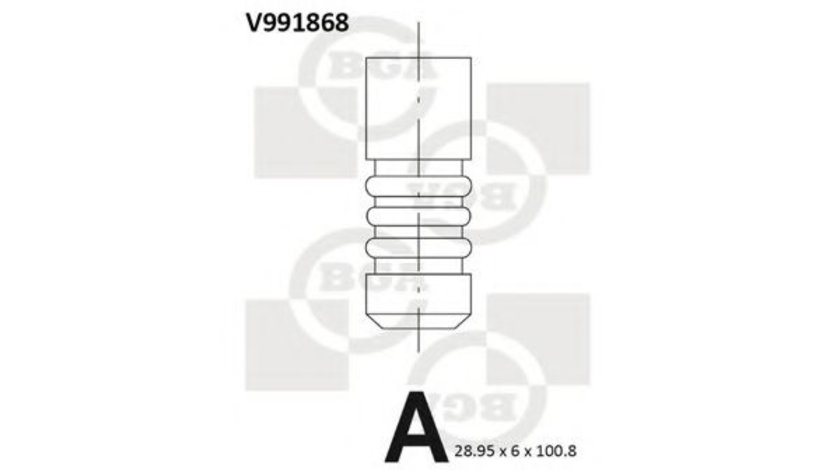 Supapa evacuare NISSAN MICRA III (K12) (2003 - 2010) BGA V991868 piesa NOUA