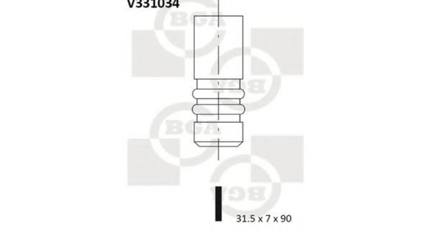 Supapa evacuare SEAT ALHAMBRA (7V8, 7V9) (1996 - 2010) BGA V331034 piesa NOUA