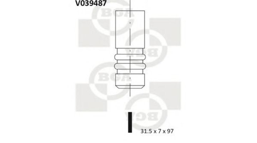 Supapa evacuare VW BORA Combi (1J6) (1999 - 2005) BGA V039487 piesa NOUA