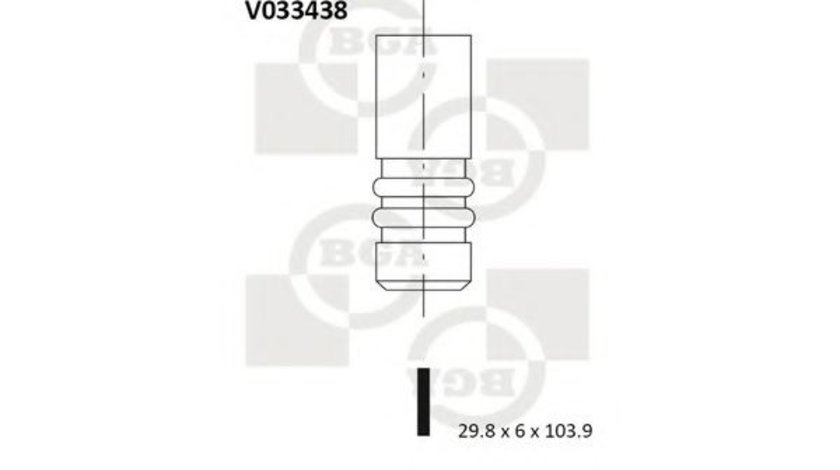 Supapa evacuare VW GOLF IV (1J1) (1997 - 2005) BGA V033438 piesa NOUA