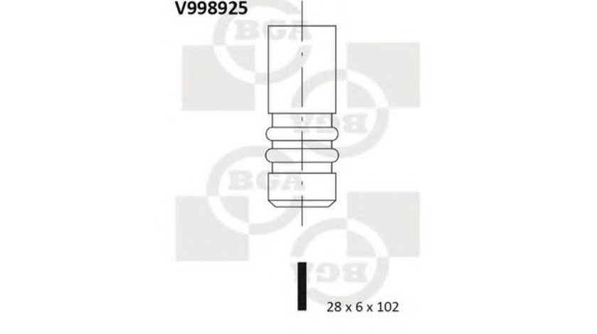 Supapa evacuare VW JETTA III (1K2) (2005 - 2010) BGA V998925 piesa NOUA