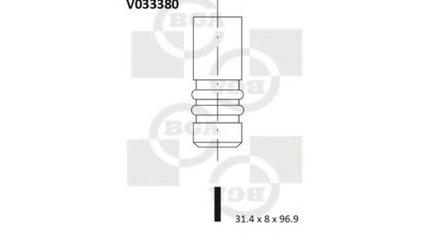 Supapa evacuare VW VENTO (1H2) (1991 - 1998) BGA V033380 piesa NOUA