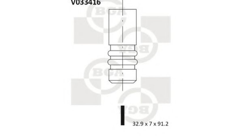 Supapa evacuare VW VENTO (1H2) (1991 - 1998) BGA V033416 piesa NOUA