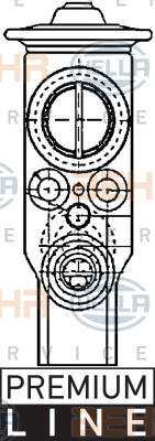 Supapa expansiune, clima (8UW351234171 HELLA) PEUGEOT