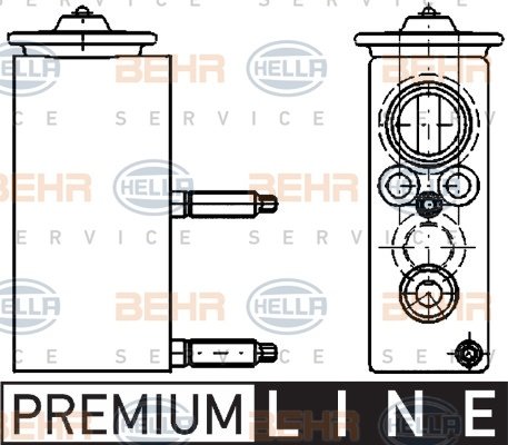 Supapa expansiune, clima (8UW351234421 HELLA) Citroen,PEUGEOT