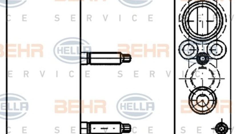 Supapa expansiune, clima (8UW351234421 HELLA) Citroen,PEUGEOT