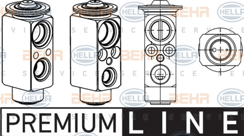 Supapa expansiune, clima (8UW351234431 HELLA) BMW,LAND ROVER