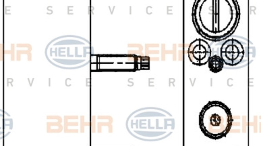 Supapa expansiune, clima (8UW351234461 HELLA) Citroen,PEUGEOT