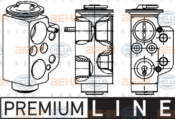 Supapa expansiune, clima (8UW351234471 HELLA) VW