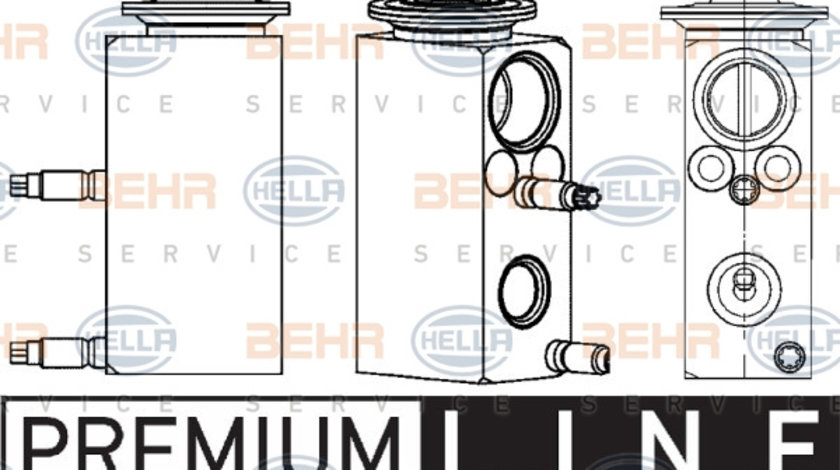 Supapa expansiune, clima (8UW351234581 HELLA) FORD,FORD AUSTRALIA