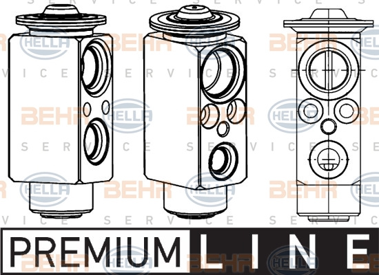 Supapa expansiune, clima (8UW351234601 HELLA) OPEL,VAUXHALL
