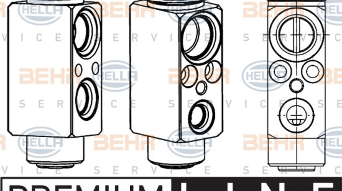 Supapa expansiune, clima (8UW351234601 HELLA) OPEL,VAUXHALL