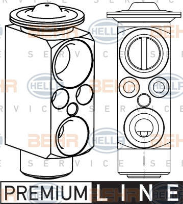 Supapa expansiune, clima (8UW351234621 HELLA) BMW