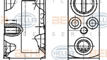 Supapa expansiune, clima (8UW351239011 HELLA) PORS...