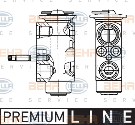 Supapa expansiune, clima (8UW351239271 HELLA) BMW